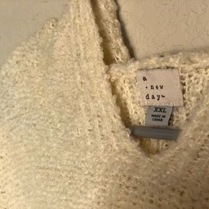 A New Day White Hooded Sweater
